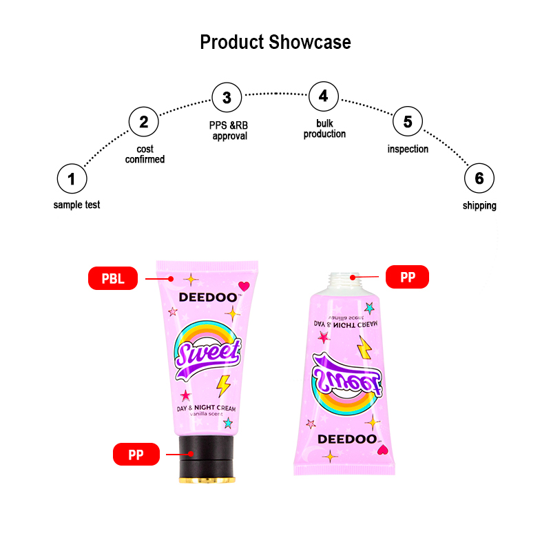 soft cosmetic hand cream squeeze tube 30ml