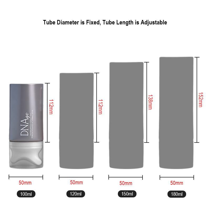 Runk cosmetic tubes size