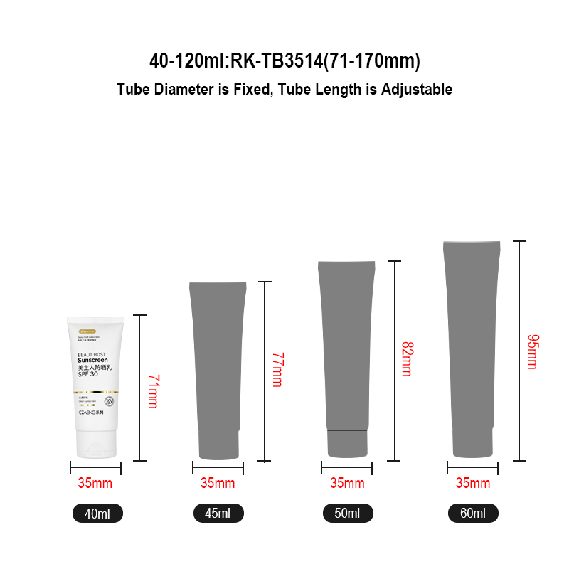 Runk cosmetic tube size Runk cosmetic tube size