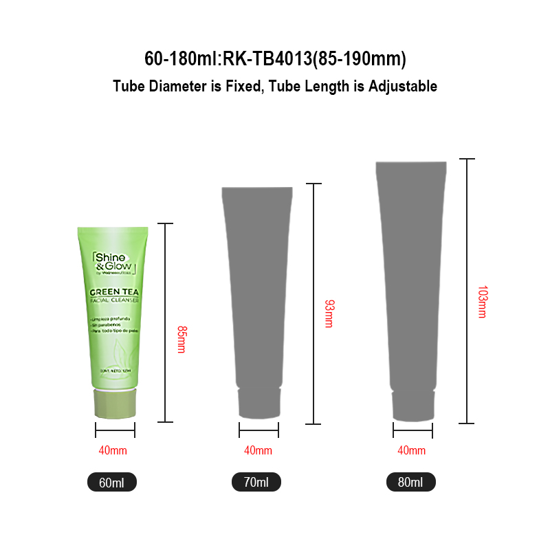 Runk cosmetic tube size