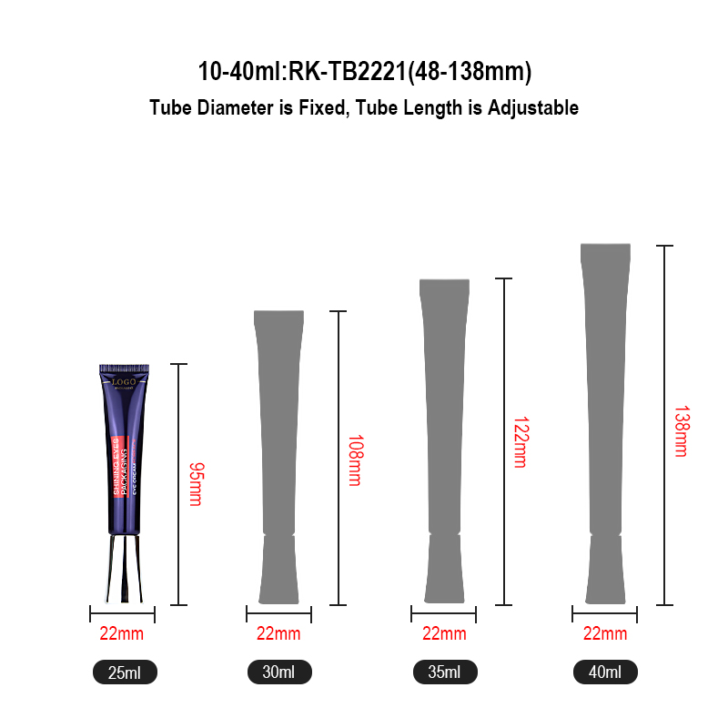 Runk Cosmetic Tube Capacity Runk Cosmetic Tube Capacity